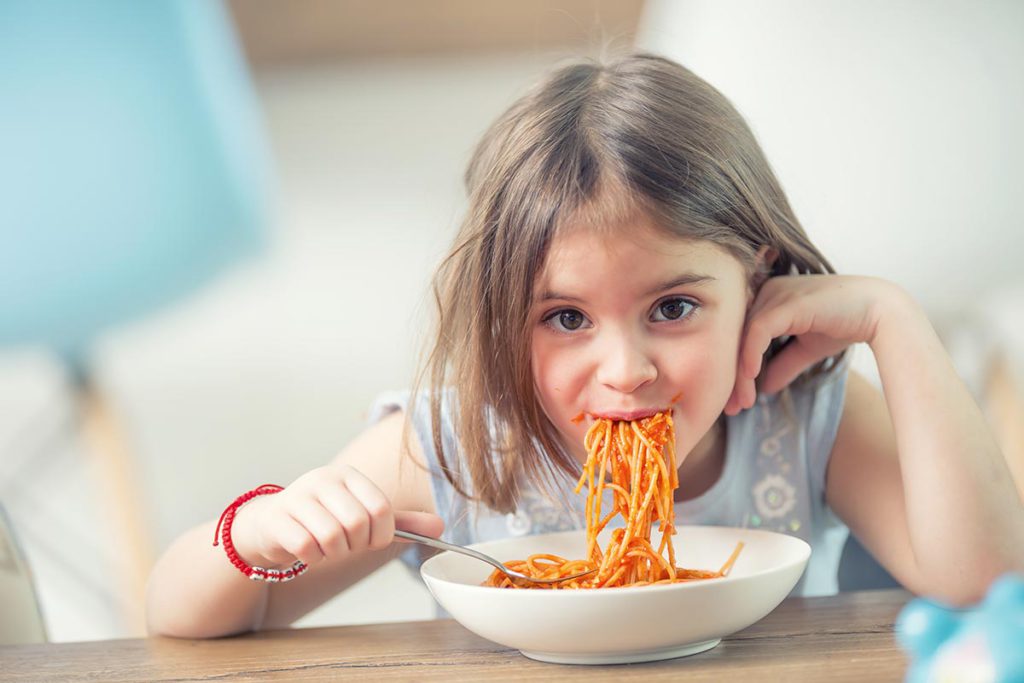 alimentación en niños