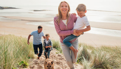 Vacaciones con perros y niños