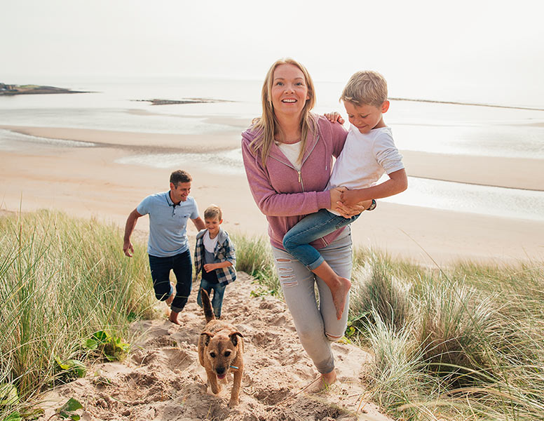 Vacaciones con perros y niños